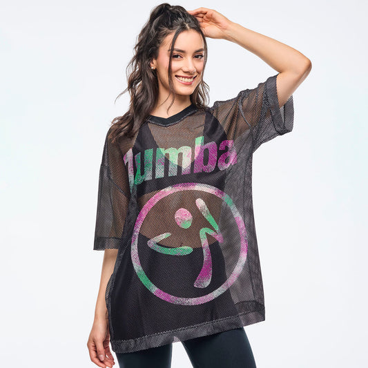 Apres Zumba Mesh V-Neck Top