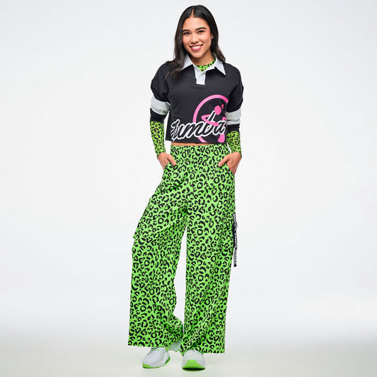 Dale-Z Long Sleeve Crop Polo - Bold Black
