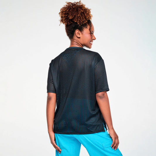 Zumba X The Smurfs Mesh Boxy Top