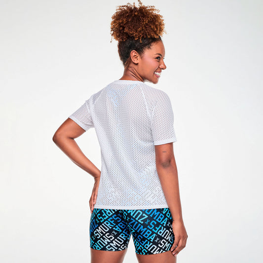 Zumba X The Smurfs Mesh Raglan Sleeve Top