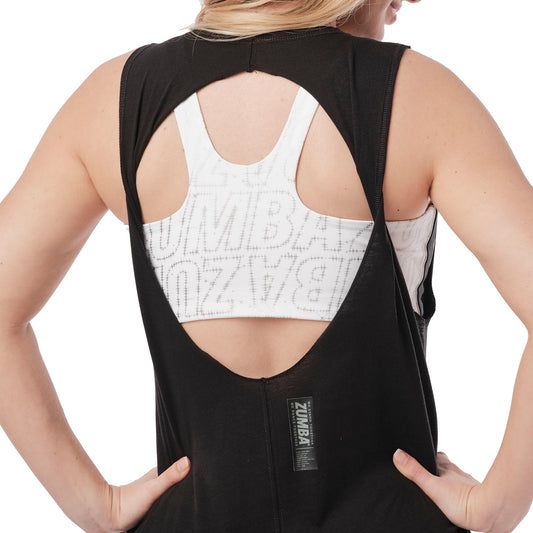 Zumba Shimmer Open Back Tank