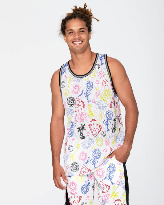 Zumba Happy Mesh Basketball Tank