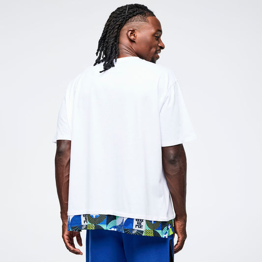 Eastern Flavor Men's Double Layered Hem Tee - Wear It Out White