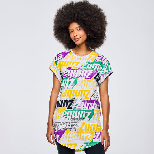 Apres Zumba Men's Crew Neck Round Hem Tee