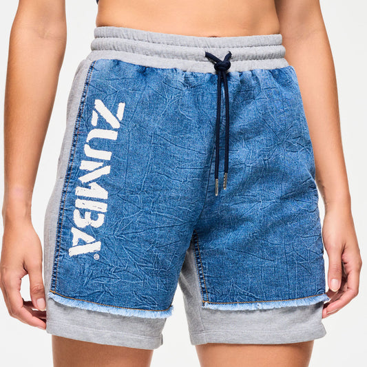 Blue Jean Zumba Denim Shorts