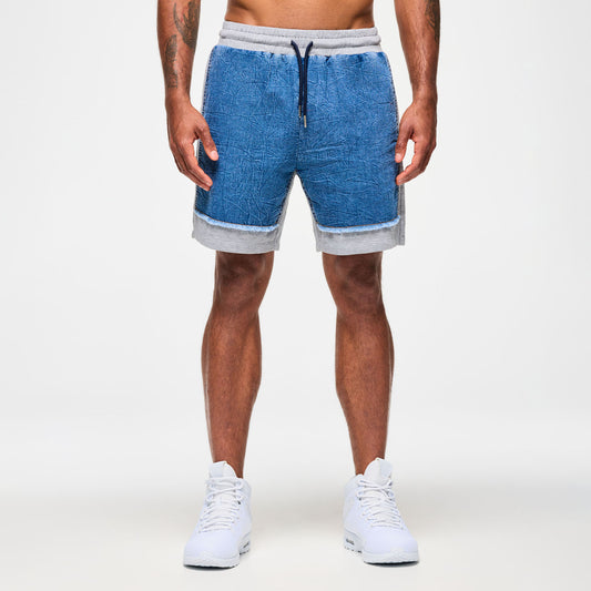 Blue Jean Denim Shorts - Denim