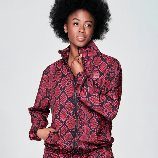 Zumba Love Snakeskin Zip-Up Jacket