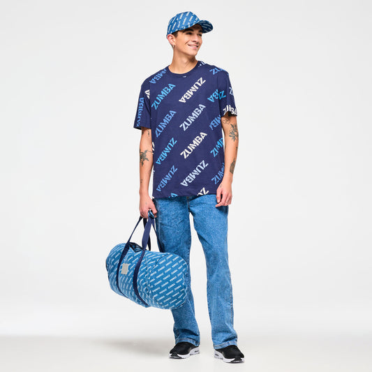 Blue Jean Oversized Crew Neck Top