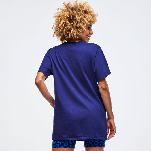 Sizzlin' Crew Neck Tee - Soft Navy