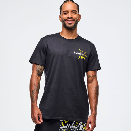 Sizzlin' Crew Neck Tee - Bold Black