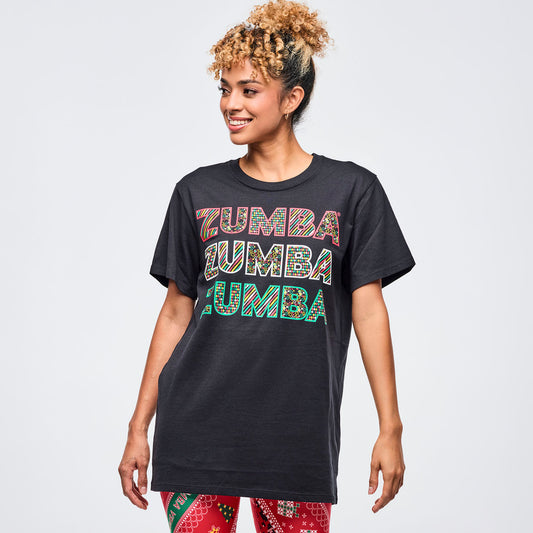 Zumba Holiday Crew Neck Tee