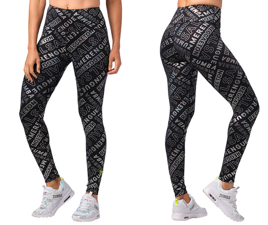 Zumba Happy High Waisted Ankle Leggings