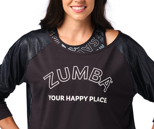 Your Happy Place Zumba Mesh Pullover