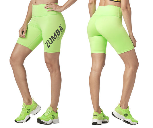 Zumba Est. 2001 High Waisted Biker Shorts