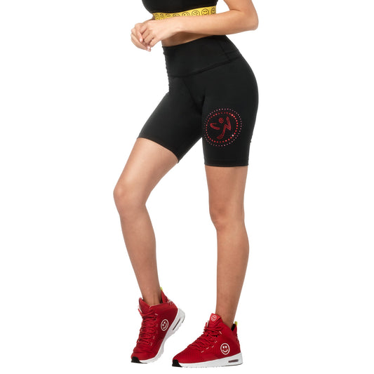 Zumba Love Biker Shorts With Swarovski Crystals