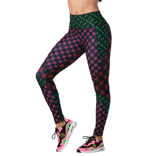 Zumba Style Panel Ankle Leggings