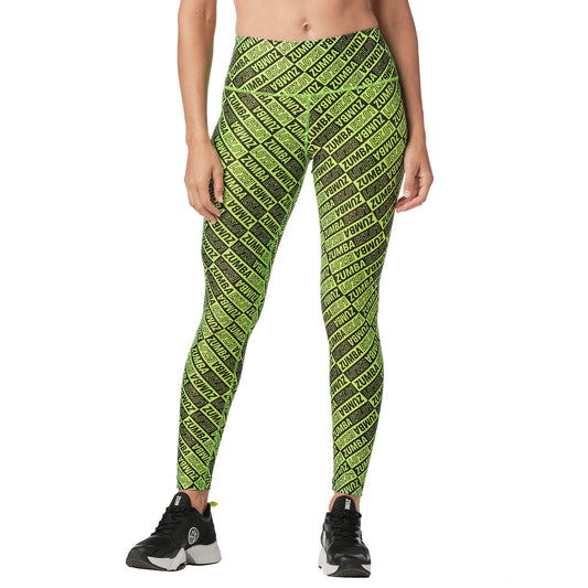 Zumba EST. 01 Printed High Waisted Ankle Leggings