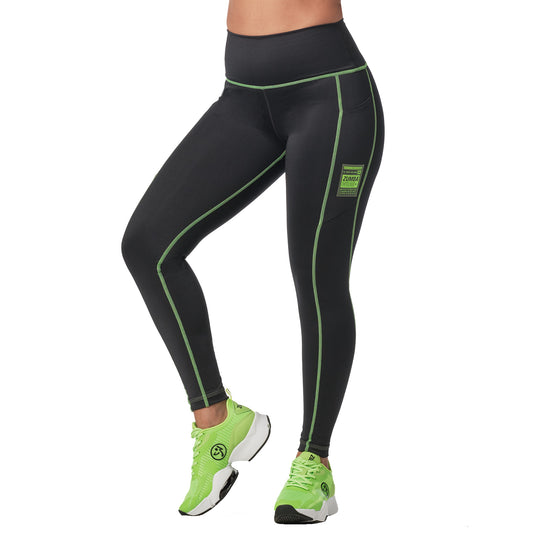 Zumba High Waisted Ankle Leggings With Pockets