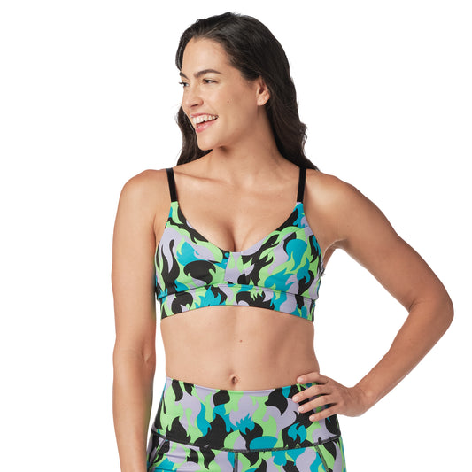 Zumba Camo Flame Bra