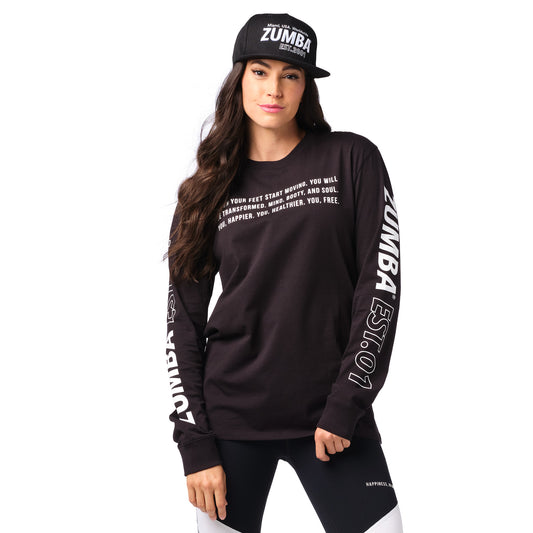 Zumba EST. 2001 Long Sleeve Tee
