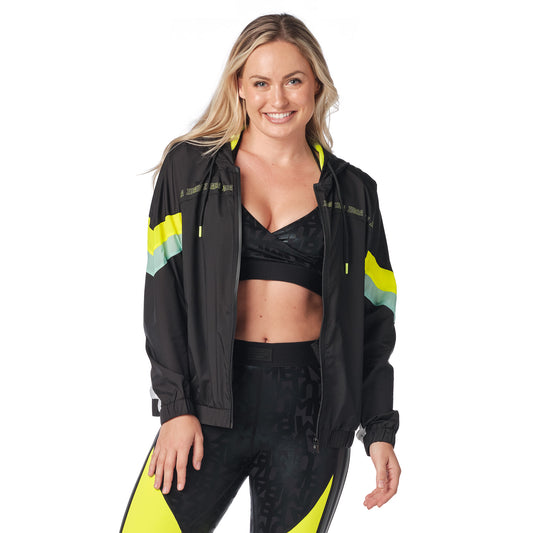 Zumba Color Blocked Zip-Up Jacket