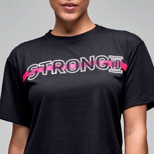 STRONG iD Boxy Top W Mesh Back - Black