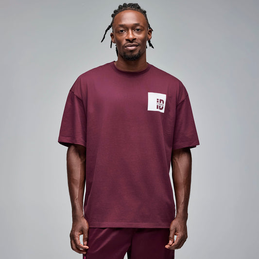 STRONG iD Oversized Tee - Dark Burgundy