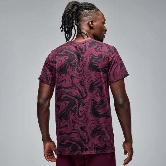 STRONG iD Unisex Tee - Burgundy/Black