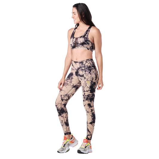 Zumba Worldwide Tie-Dye High Waisted Ankle Leggings
