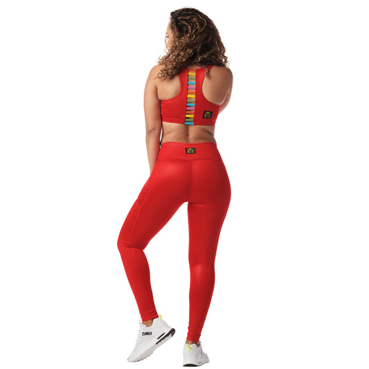 Bright And Bold High Waisted Ankle Leggings