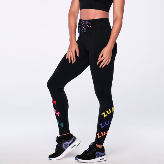 Fun &amp; Sunshine High Waisted Lace Up Leggings