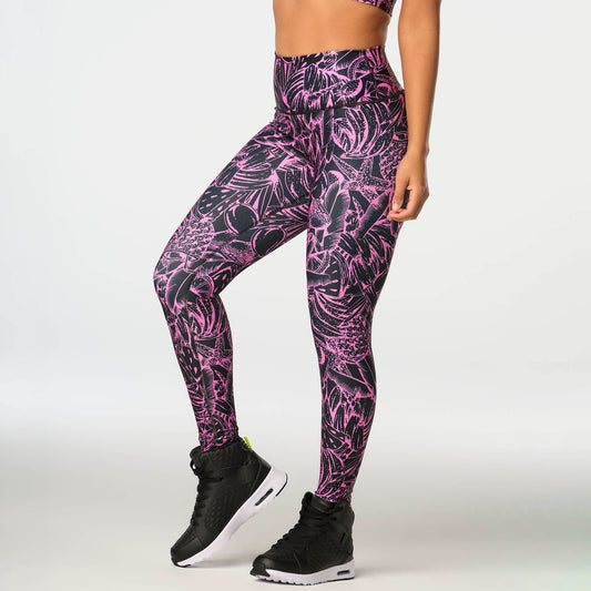 Zumba Tropics High Waisted Ankle Leggings