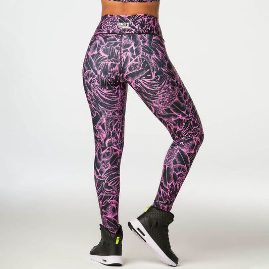 Zumba Tropics High Waisted Ankle Leggings