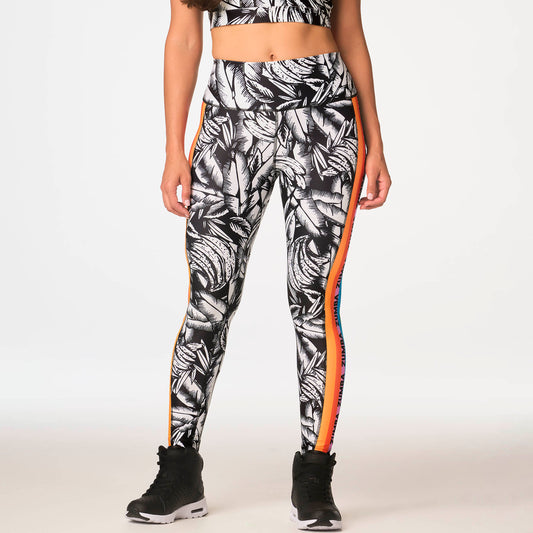 Zumba Summer High Waisted Ankle Leggings