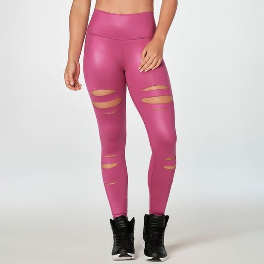 Zumba Transform High Waisted Slashed Ankle Leggings