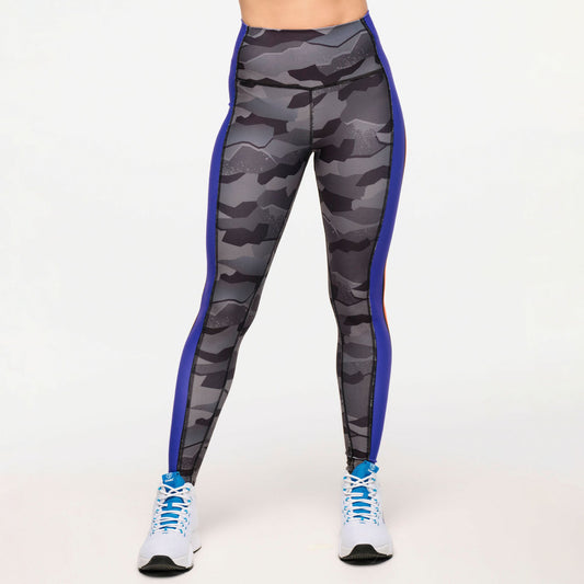 Zumba Explore High Waisted Ankle Leggings With Side Panels
