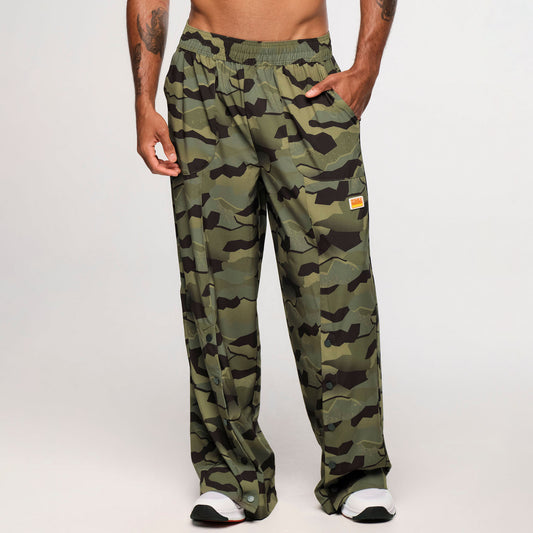 Zumba Explore Wide Leg Woven Pants - Olive Expedition