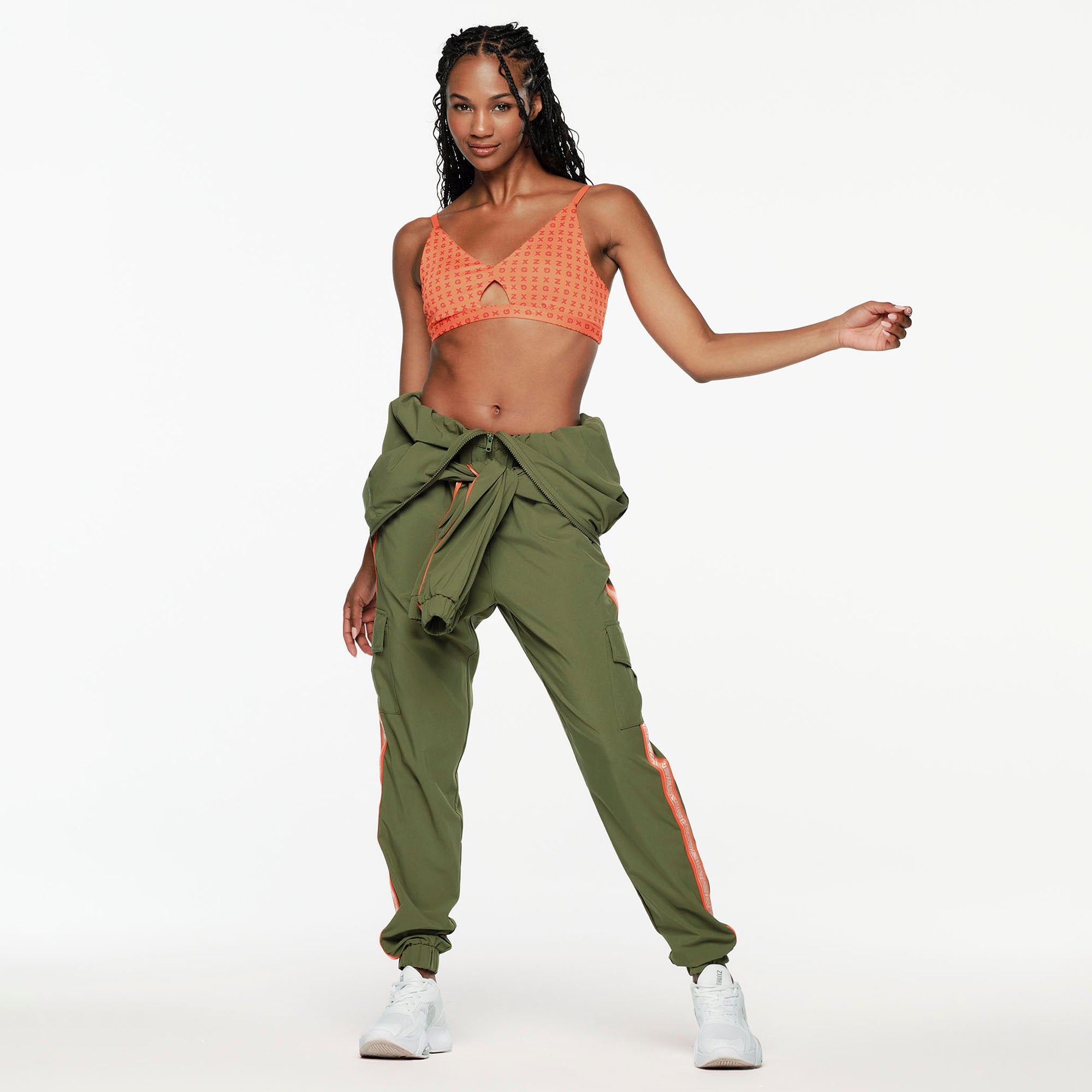 ZW X GW Mock Neck Woven Cargo Jumpsuit – Zumba Factory