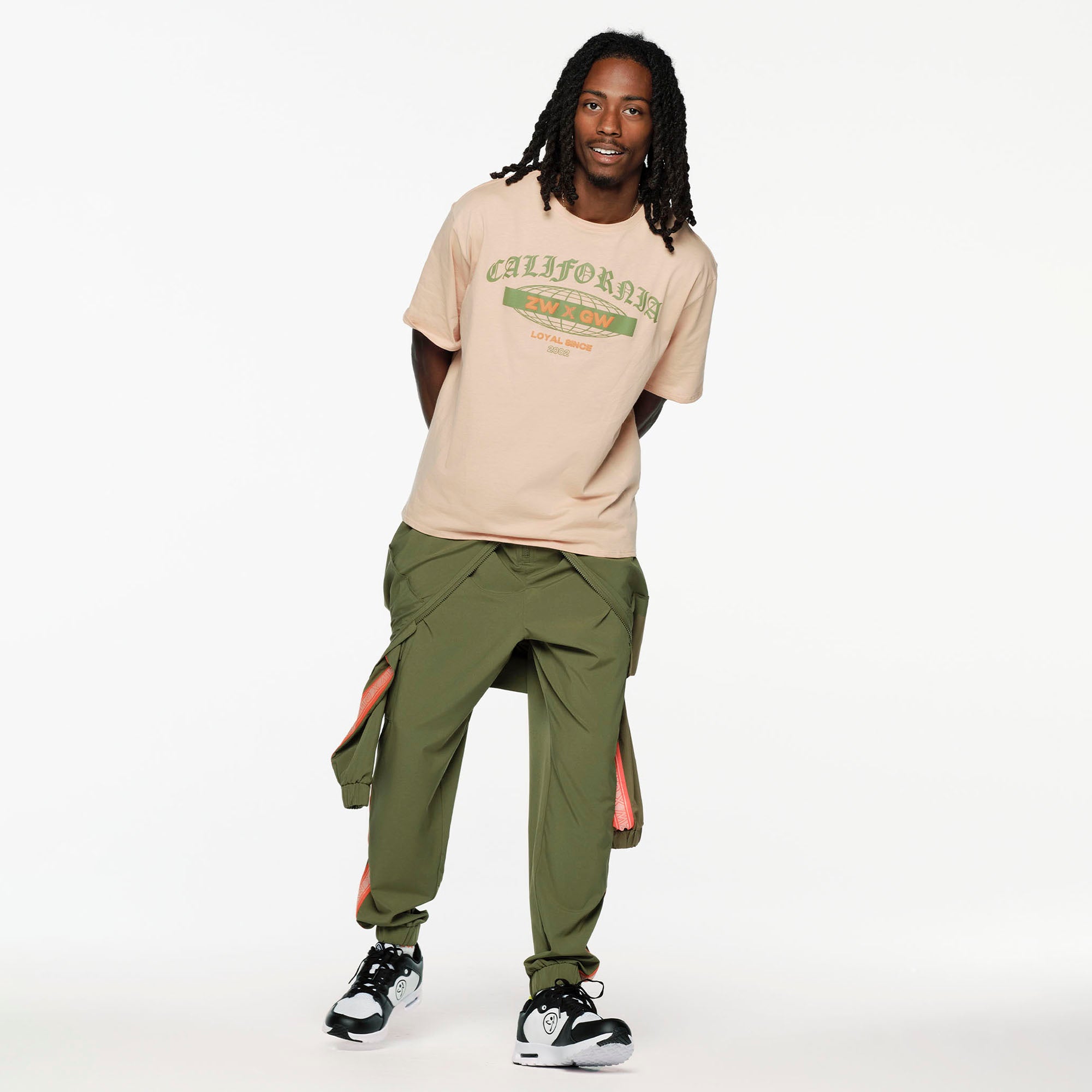 ZW X GW Mock Neck Woven Cargo Jumpsuit – Zumba Factory