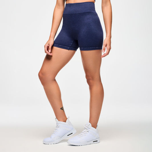 Blue Jean Seamless High Waisted Biker Shorts