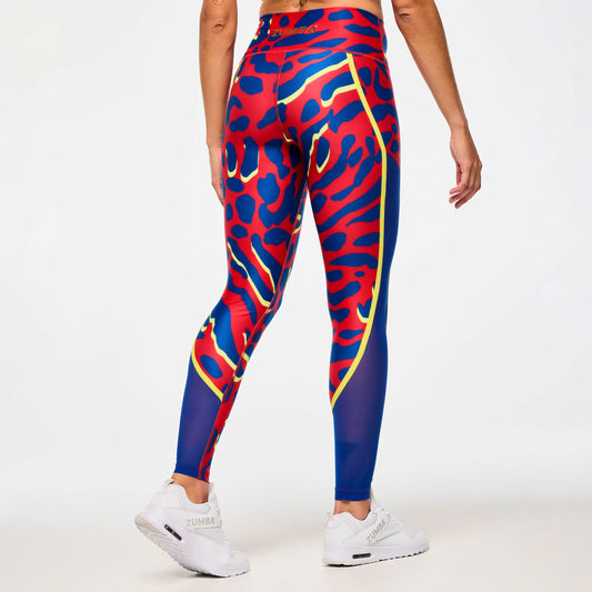 Victory High Waisted Ankle Leggings With Side Inserts