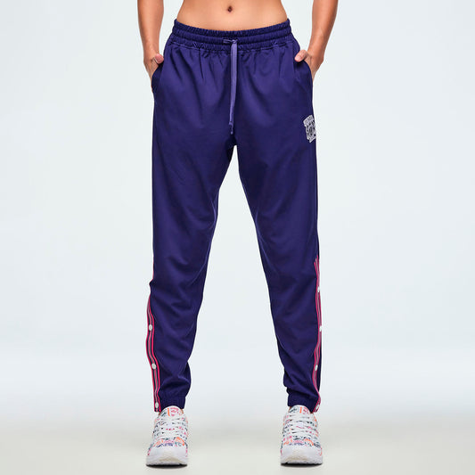 Class of 2001 Woven Track Pants With Side Snaps