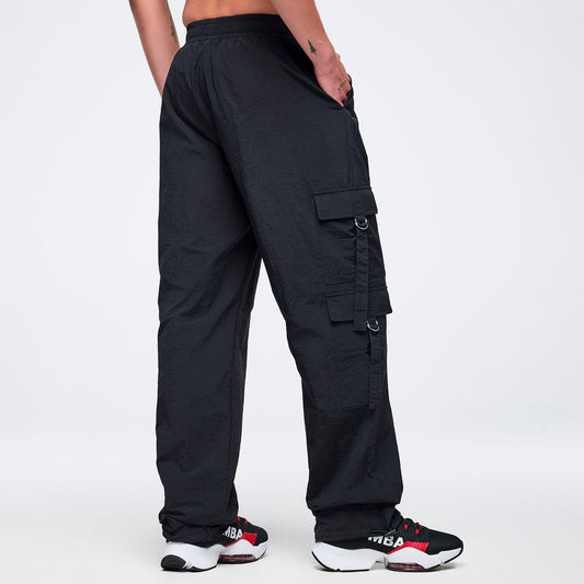Eastern Flavor High Rise Cargo Pants With Tassels