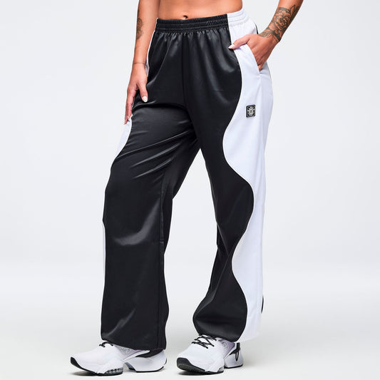 Zumba Basic Wavy Track Pants - Bold Black