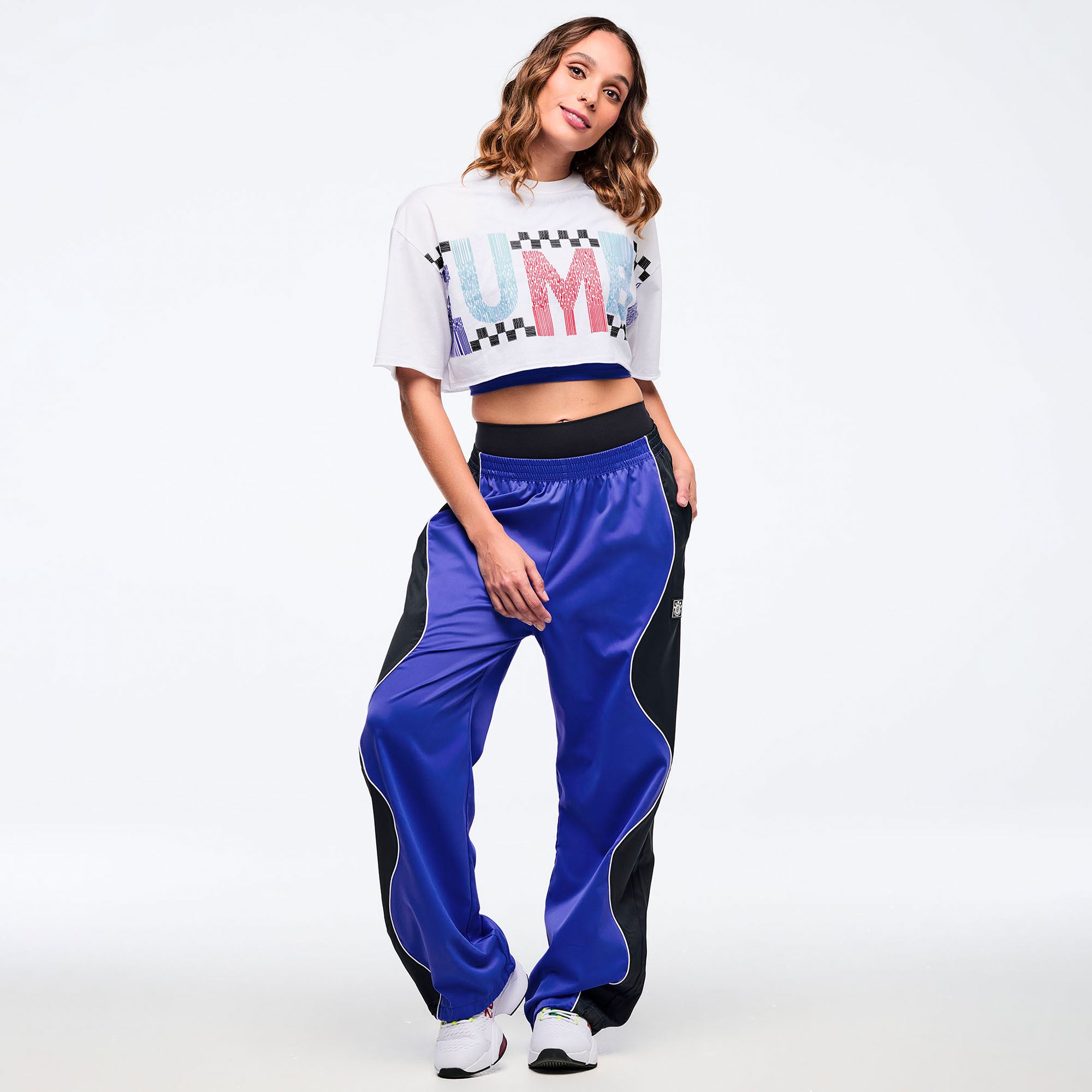 Latin Movement Wavy Track Pants - So Into Blue – Zumba Factory