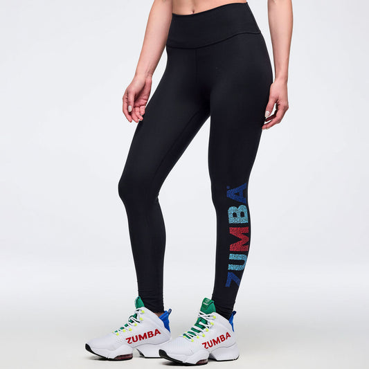 Latin Movement High Waisted Ankle Leggings