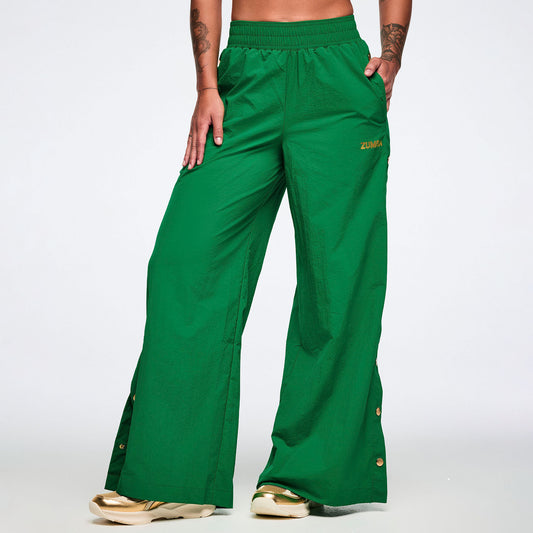 Worldwide Wide Leg Pants With Side Snaps