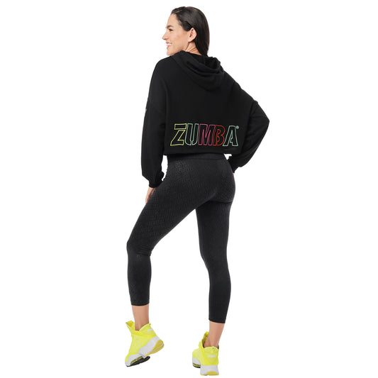 Zumba Crop Hoodie Sweatshirt