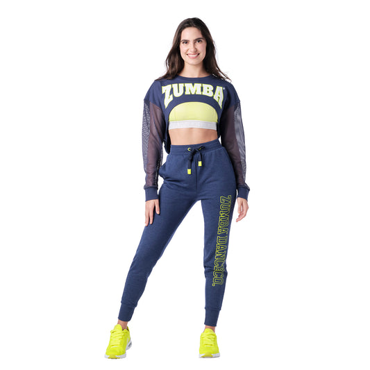 Zumba Dance Co. Long Sleeve Crop Top