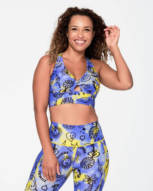Zumba Happy Twisted Front Bra